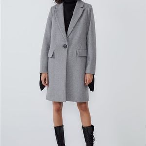 Menswear coat with pocket